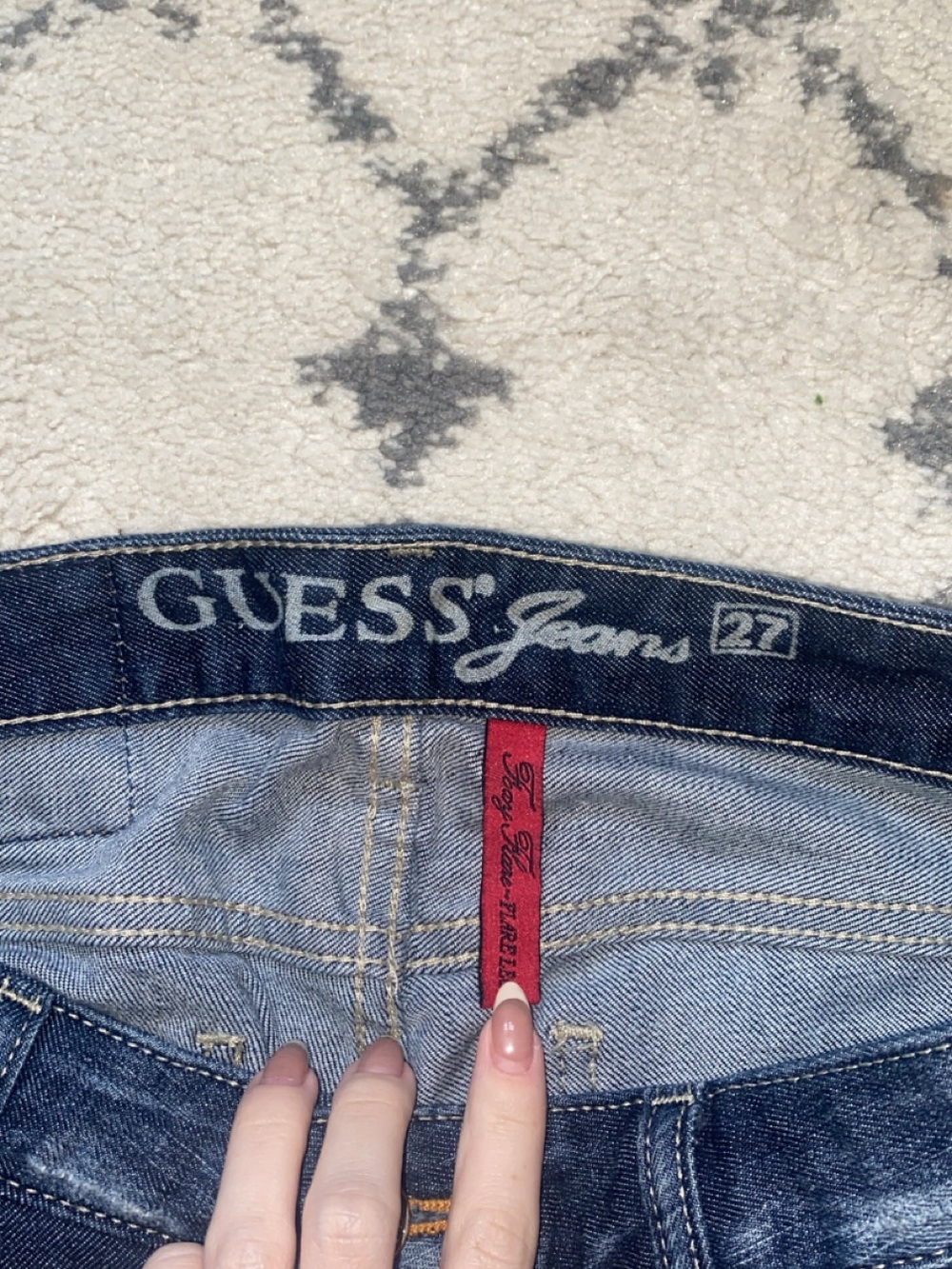 Vintage Guess Dark/Medium wash Denim Jeans - Picture 6 of 11